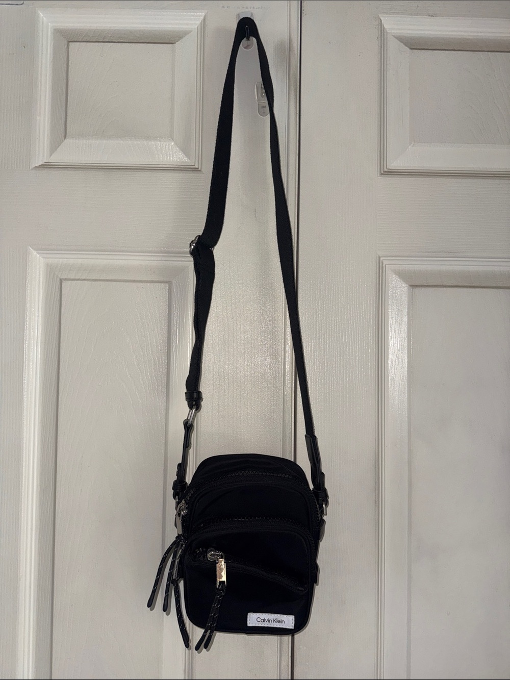 Calvin Klein Evie Black Nylon Crossbody Bag - Picture 2 of 9
